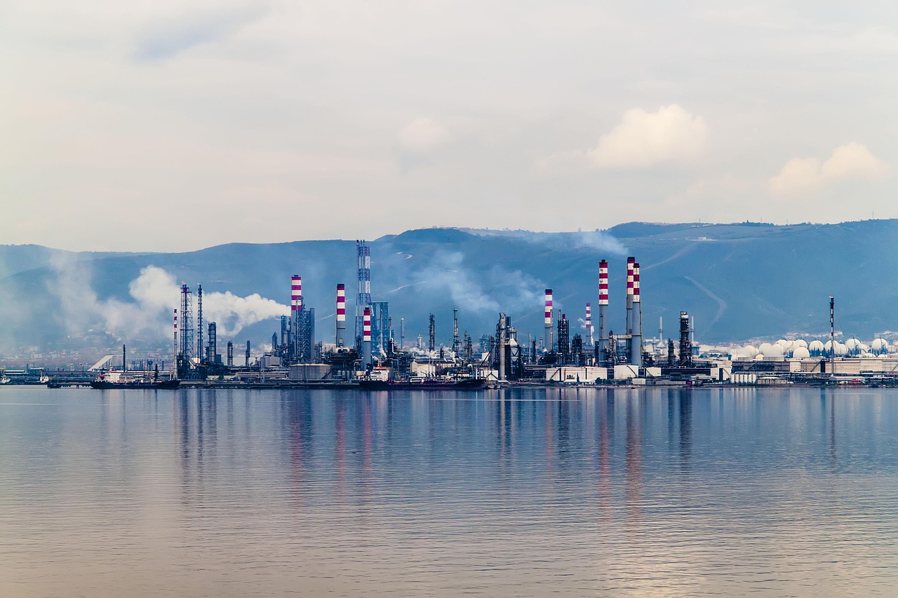 oil, petkim, tüpraş, kocaeli, turkey, nature, sea, view, refinery, natural gas